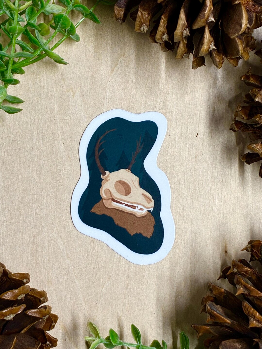 Wendigo Sticker, Cryptid Sticker, Urban Legend, Waterproof Sticker ...