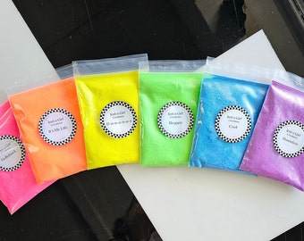 Rainbow Glitter, Neon Rainbow Glitter, Neon Glitter, Matte Polyester Glitter, Fine Glitter, Resin Art Glitter, Glitter Tumblers