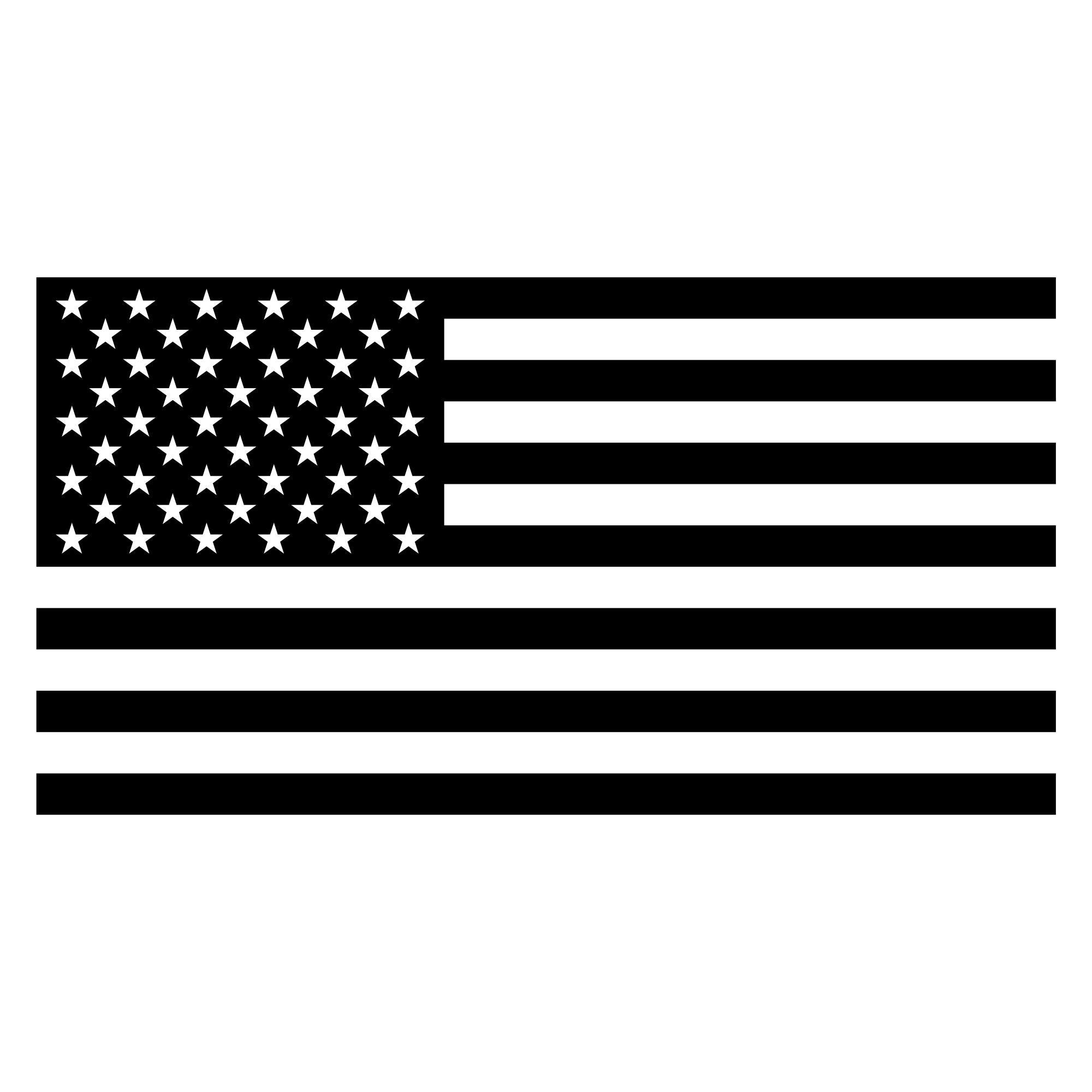 アメリカ国旗 SVG PNG - 黒のアメリカ国旗クリップアート - 昇華または