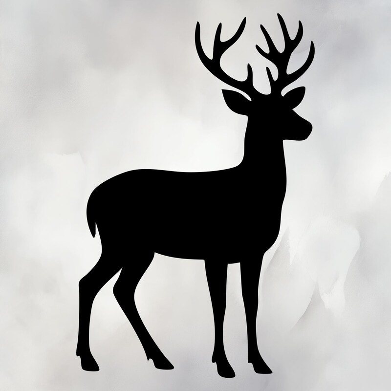 Buck Silhouette - Etsy