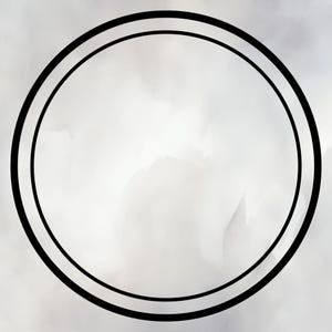 Marco doble circular SVG PNG / Monograma circular / Vector