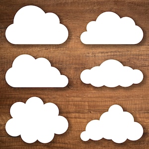 Cloud SVG | White Clouds svg | Set of Clouds | Clipart