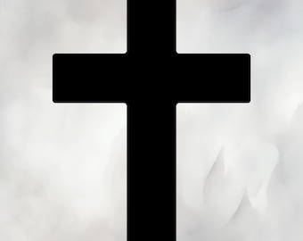 Christian Cross SVG PNG – Bold Rounded - Christian Cross Clipart for Cricut, Laser Cut, Sublimation, Print
