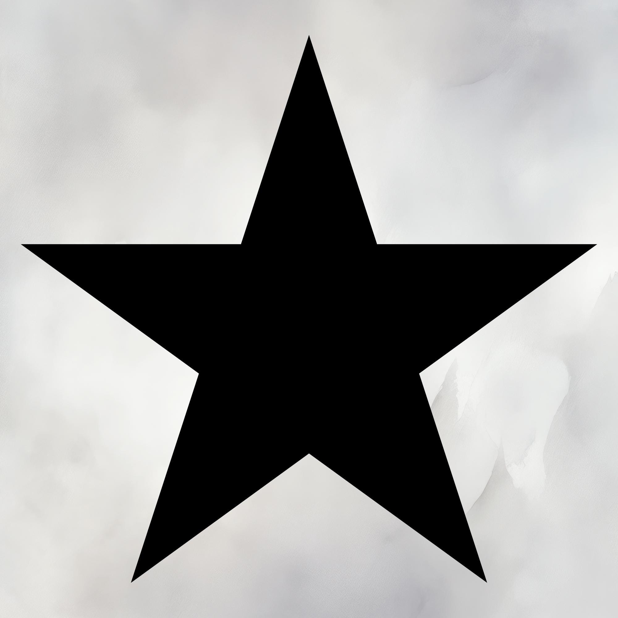 Star SVG | Basic Five-point Star SVG & PNG | Black Solid | for 