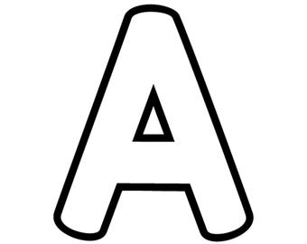 アルファベット大文字A～Z - 印刷用PDF | 大きな大文字のアウトライン