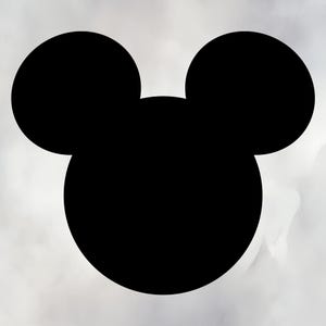 Mushuvud SVG | Mushuvud Solid Cut-fil för Cricut och Silhouette | Mus SVG | Musöron