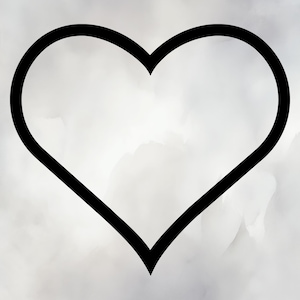 Heart Outline SVG & PNG: Valentine&#39;s Day Design (Digital Download)