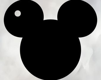 Mouse Ear Keychain SVG | Production Template | Laser Cut File | 4mm 5mm 6mm Hole Options | Maker SVG