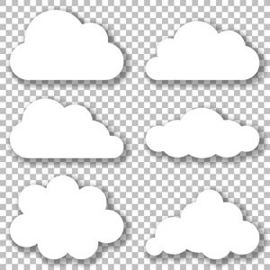 Cloud SVG | White Clouds Svg | Set of Clouds | Clipart - Etsy