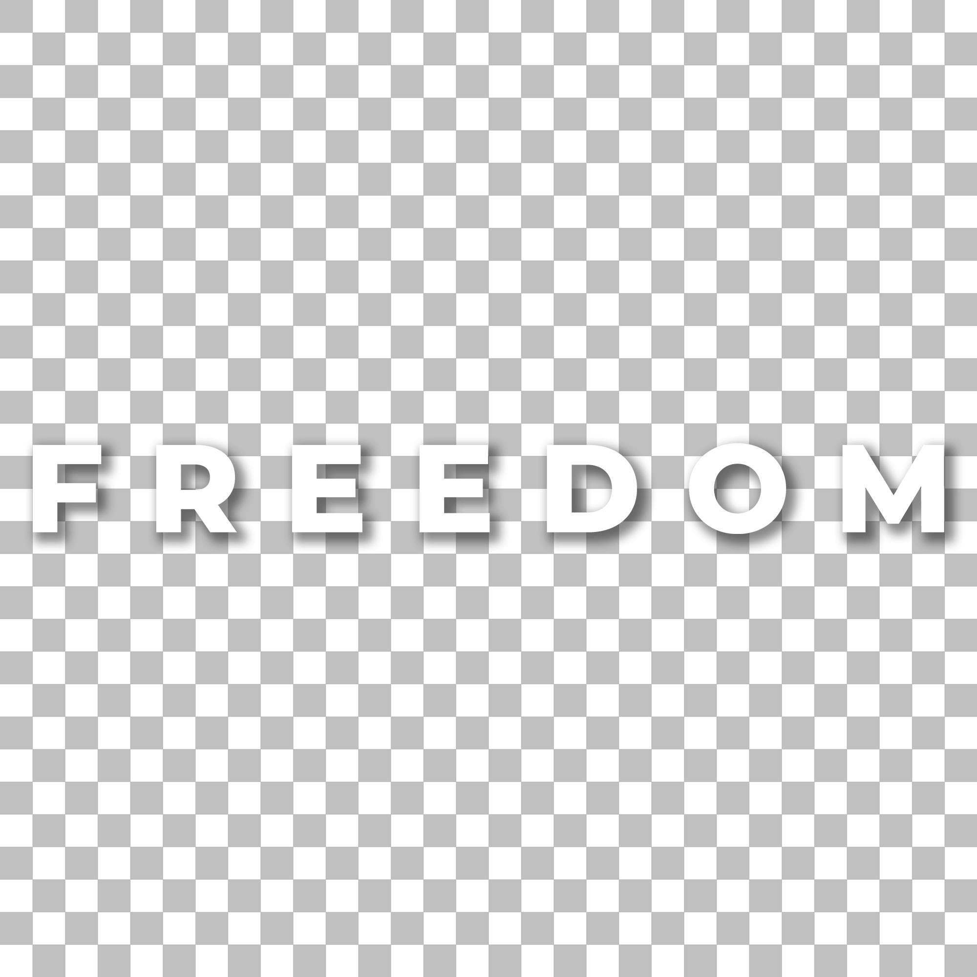 Freedom Script Font Svg Freedom SVG PNG - White | Freedom T-shirt Design | Minimalist Text ...