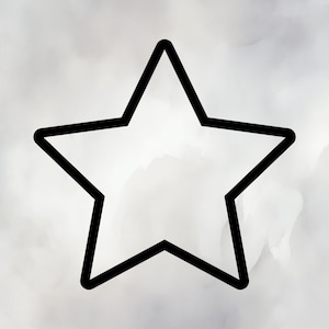 Star SVG | Star Outline Rounded Corners | for Cricut, Silhouette, Laser or Print