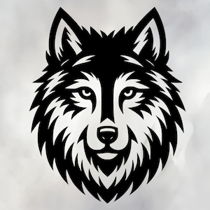 Wolf Head SVG PNG – Relaxed – Clipart for Cricut and Print
