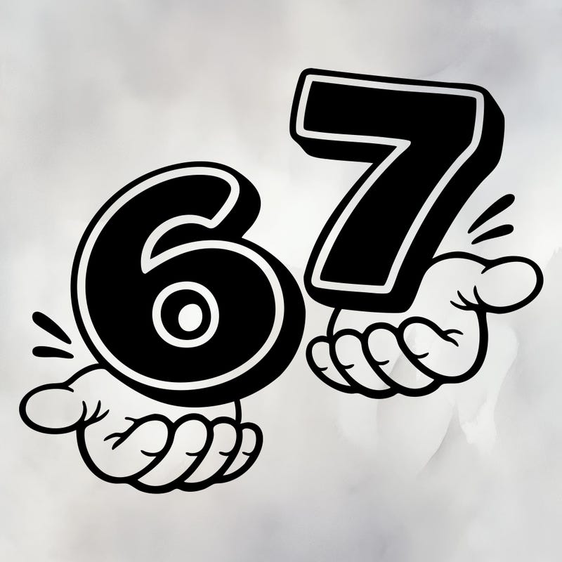 Number 67 Png Etsy