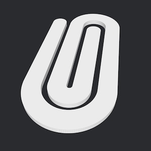 Jumbo Paperclip STL  – Jumbo Paper Clip STL