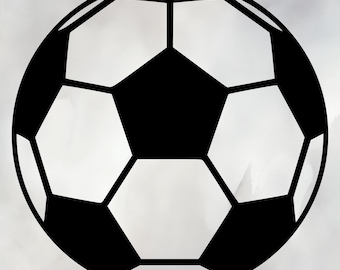 サッカーボール SVG PNG – クラシックな黒の透明サッカーボール