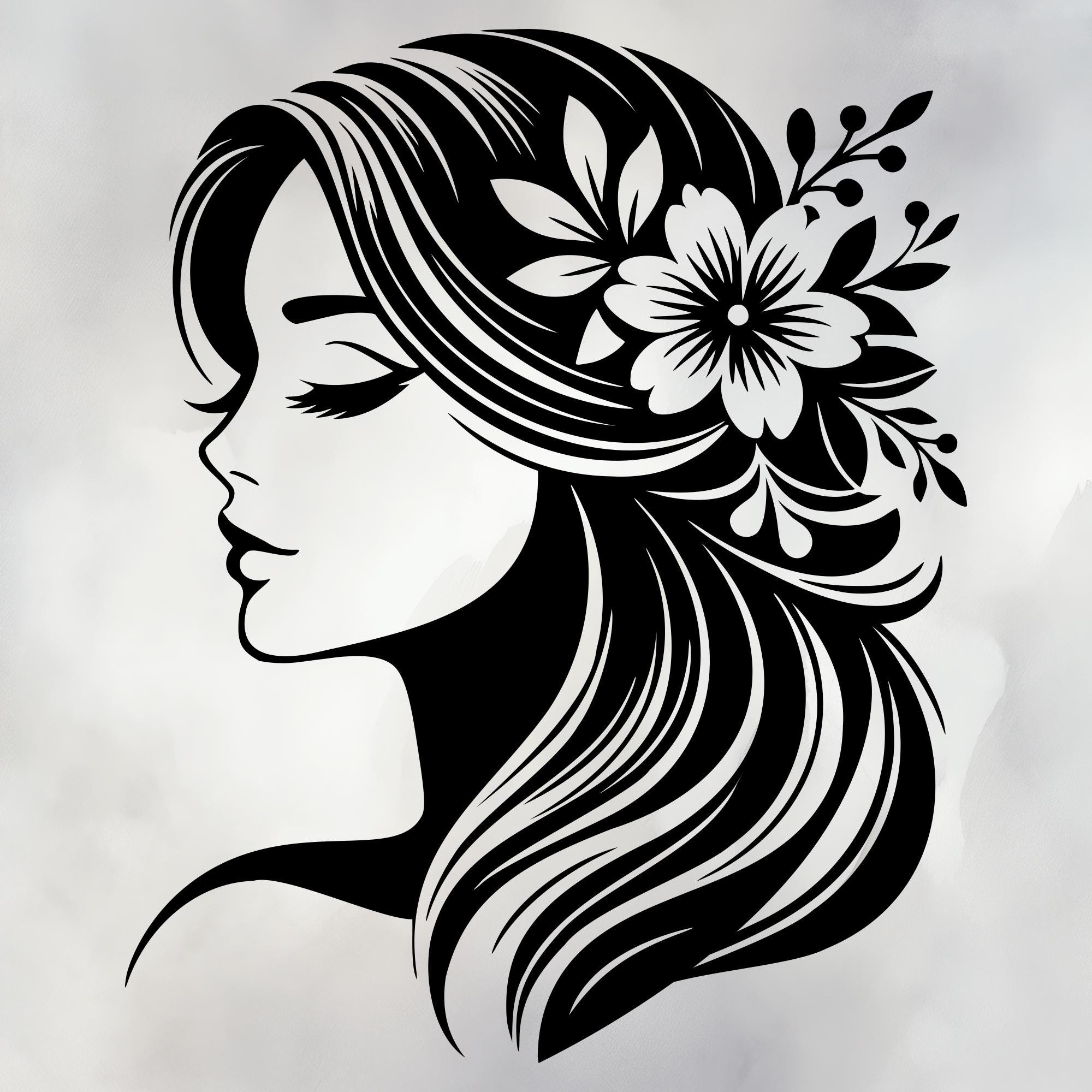 Face profile svg - Etsy België, image size:2000x2000