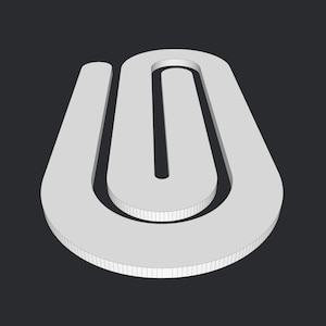 Jumbo Paperclip 3D Print File -  STL – Jumbo Paper Clip STL