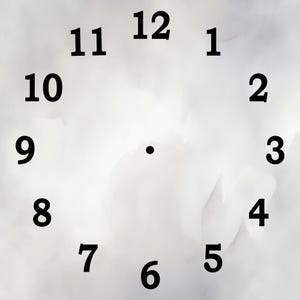 Clock Face SVG PNG | Clock Face Template - for Cricut, Silhouette, Laser, Print or Digital