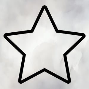 Star SVG | Star Outline Rounded Corners | for Cricut, Silhouette, Laser or Print