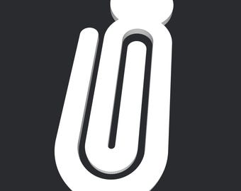Jumbo Paperclip STL - Top Circle - 3D Print File – Jumbo Paper Clip STL