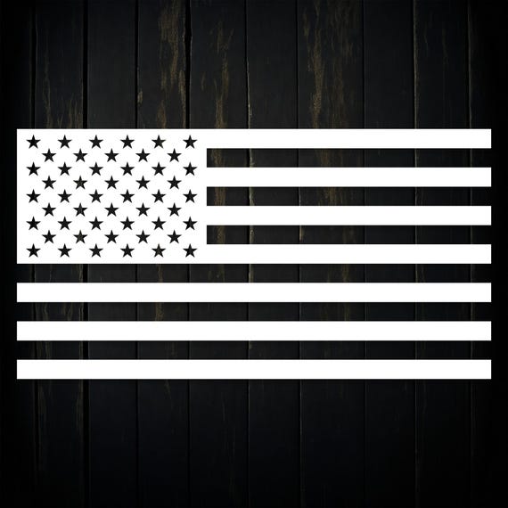 白いアメリカ国旗 SVG PNG – アメリカ国旗のシルエット – 透明な背景