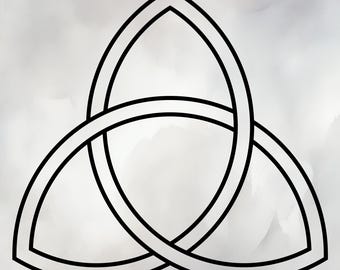 Celtic Trinity Knot SVG PNG Outline – Triquetra Symbol Clipart for Cricut, Silhouette & Printables