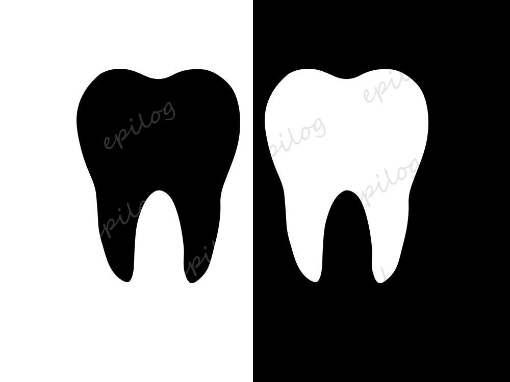 Tooth Vector Svg Tooth Vector SVG | Black | White | Cricut - Etsy