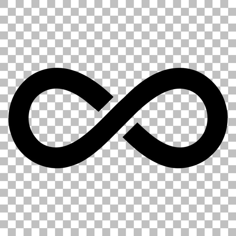 Infinity Symbol SVG – Black Solid Infinity Loop Cut File for Cricut ...