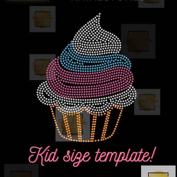 Rhinestone Cupcake Etsy