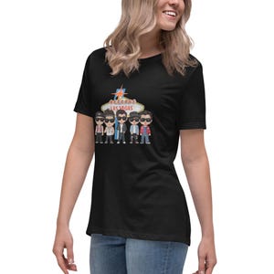 Camiseta holgada NKOTB Vegas para mujer, nueva para niños
