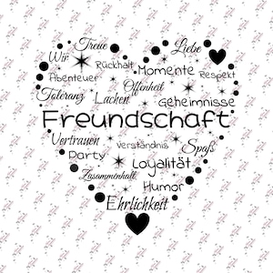 Freundschaft Herz- Deine Herzbotschaften
