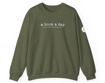 Ein Buch A Day Sweatshirt mit Rundhalsausschnitt