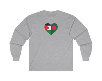 Palästina Bangladesch Freiheit Langarm T-Shirt