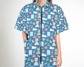 Giacca impermeabile per toelettatura animali: camice unisex per toelettatura cani e gatti