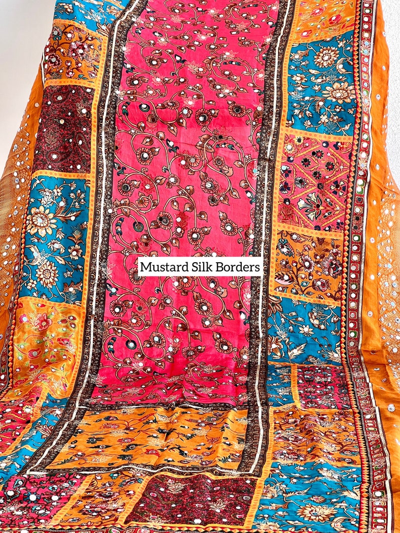 Pakistani Dupatta With Silk Borders Beautiful Print Etsy