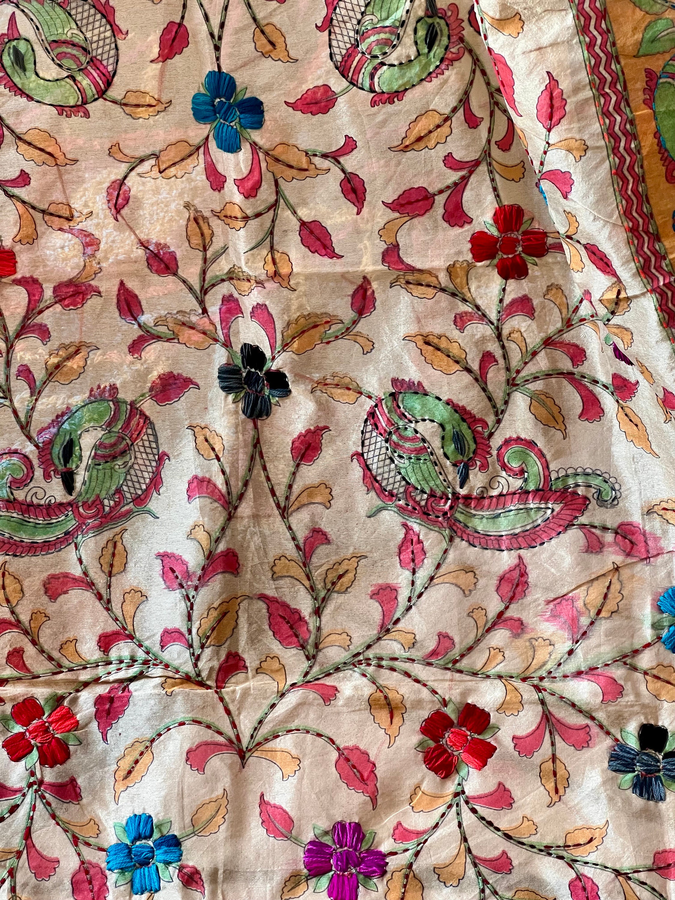 Kantha Organza Dupattas Original Kantha Work Dupatta World Famous ...