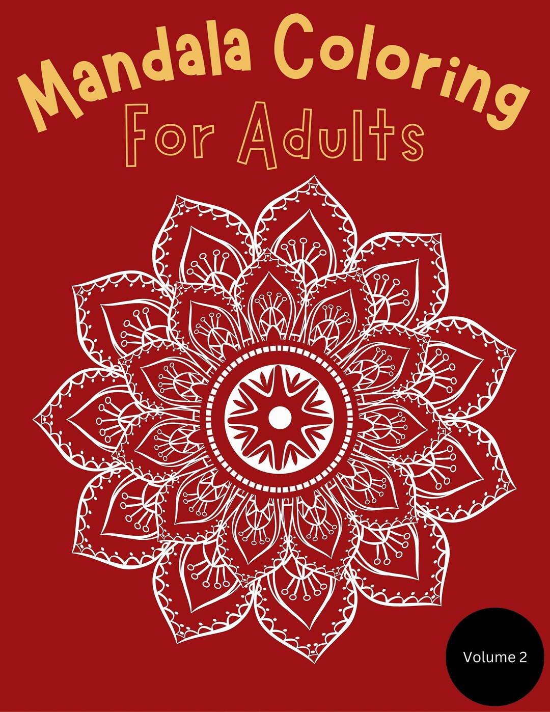 Mandala Coloring Book, 25 Intricate Designs for Adults (PDF Download ...