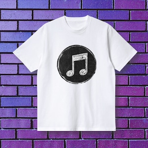 Note T-Shirt - Violinschlüssel - Liebe Musik Shirt - Musik Welt Geschenk T-Shirt - Geschenk für Ihn - Geschenk für Sie
