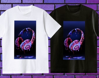 Kopfhörer-Shirt - Musikliebhaber-T-Shirt - Musik-Geschenk-T-Shirt - Geschenk für Sie - Geschenk für Ihn - Unisex-T-Shirt