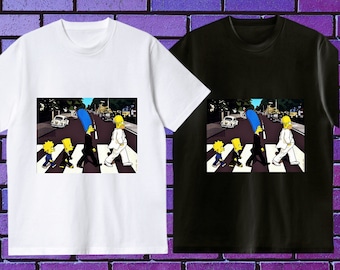 The Simpsons Family Tee - Funny Tshirt Design - Bart Hommer Lisa Marge - Gift For Him - Gift For Her - Gift For Kids - Unisex Funny Tee