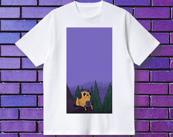 Camiseta musical de Jake y BMO - Camisetas de Jake The Dog - Camiseta de Hora de aventuras - Camiseta de película - Camisetas de dibujos animados - Regalo para niños - Regalos de cumpleaños