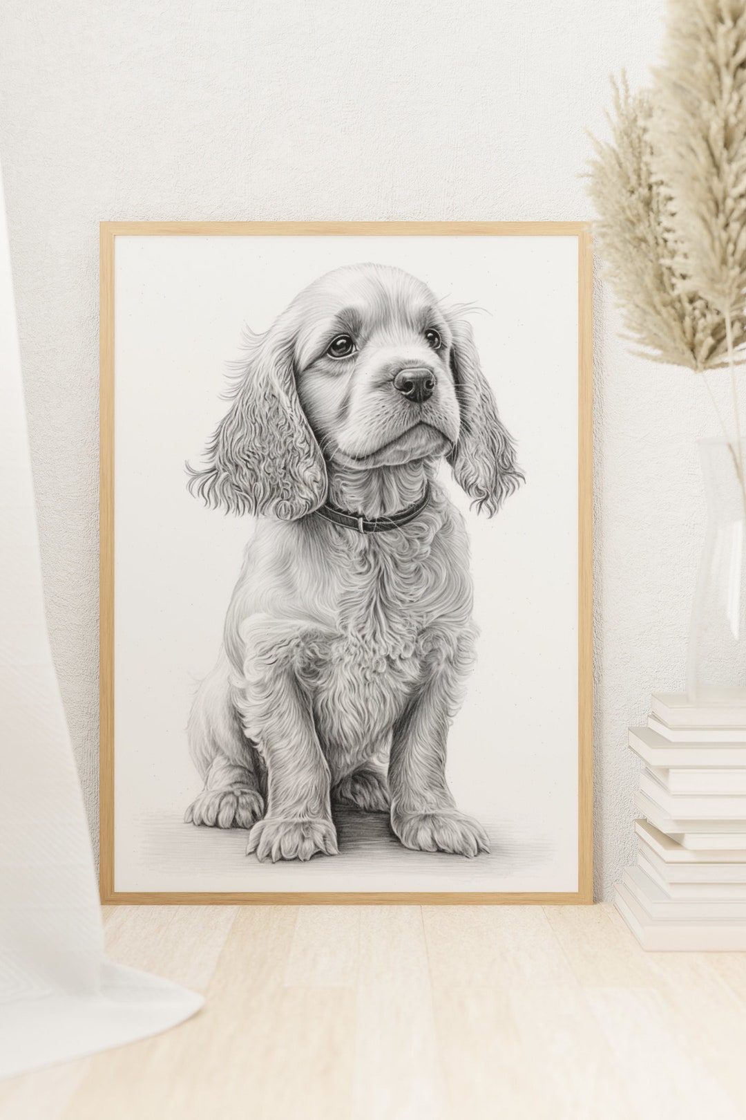 Cocker Spaniel Art Print: Dog Birthday Gift (digital Download) - Etsy