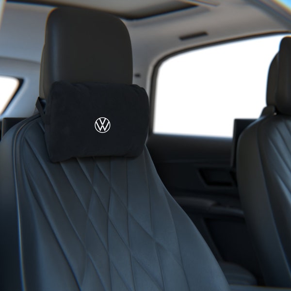 Volkswagen oreiller pour la tête et le cou pour la décoration intérieure de voiture accessoires d'appui-tête de véhicule noir