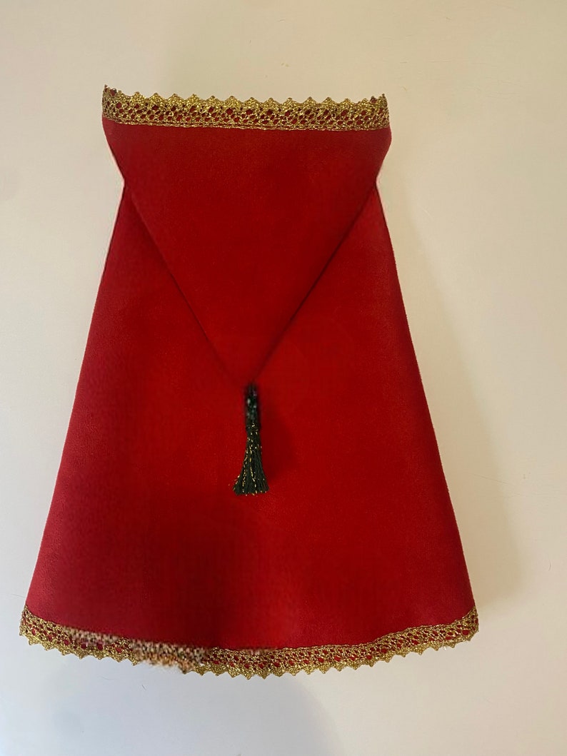 Cape avec capuche pour chat et petit chien Style Oriental Selham Facile à Enfiler, pour les occasions de lEid Rouge