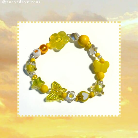 Sunshine Yellow Stretch Bracelet UK