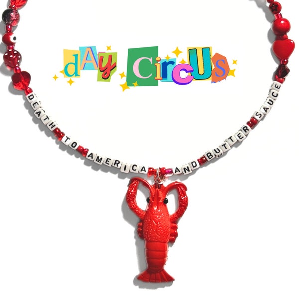 iraq lobster family guy necklace, camp lobster necklace