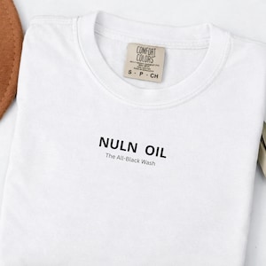 Camiseta Nuln Oil: Camiseta minimalista de referencia para gamers de mesa: moda geek, afición a la ciencia ficción