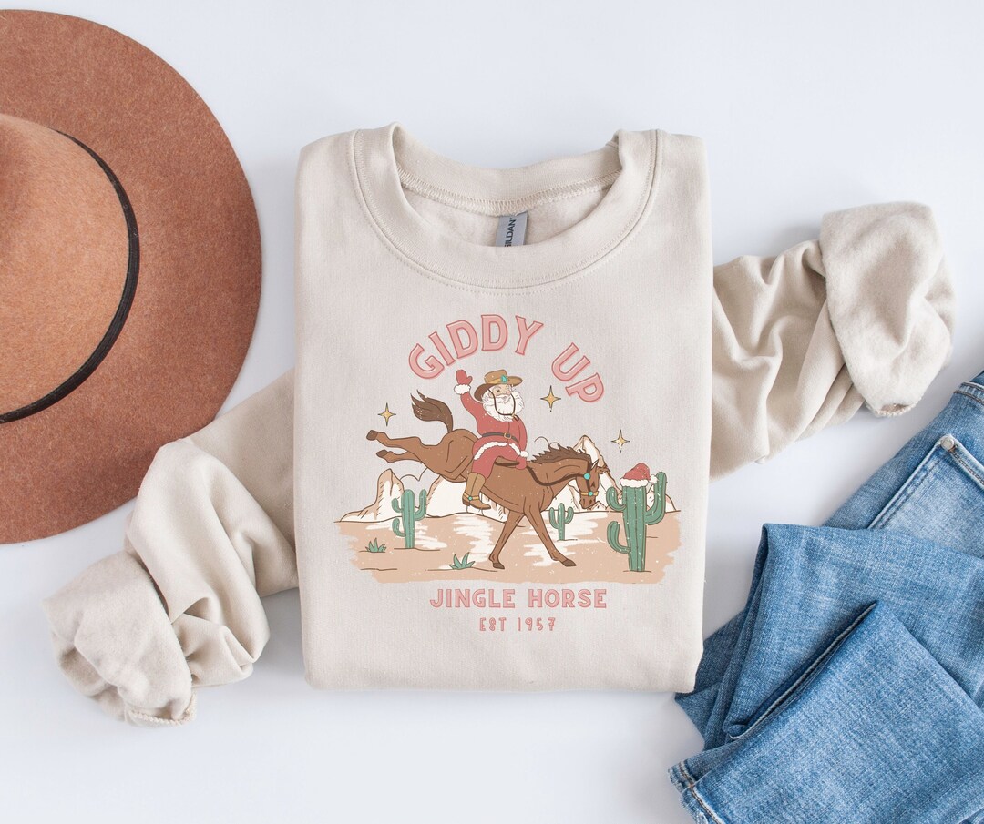 GIDDY UP ITS GAME DAY Cowgirl Boots Graphic Sweatshirt main image 0