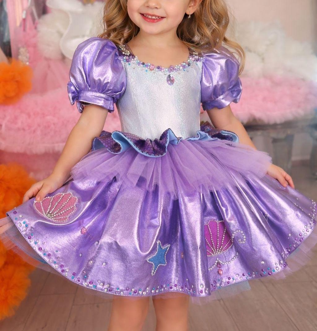 Ariels Purple Sparkle Dress - Etsy Ariels Purple Sparkle Dress - Etsy