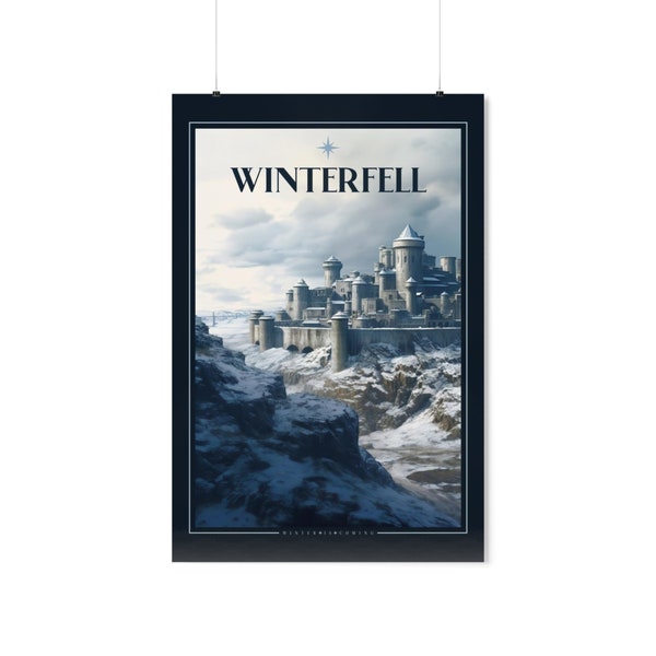 Winterfell, Game of Thrones, GOT, Travel Poster, Digital Download